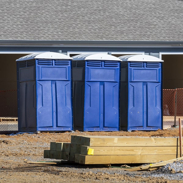 is there a specific order in which to place multiple porta potties in Montague MI